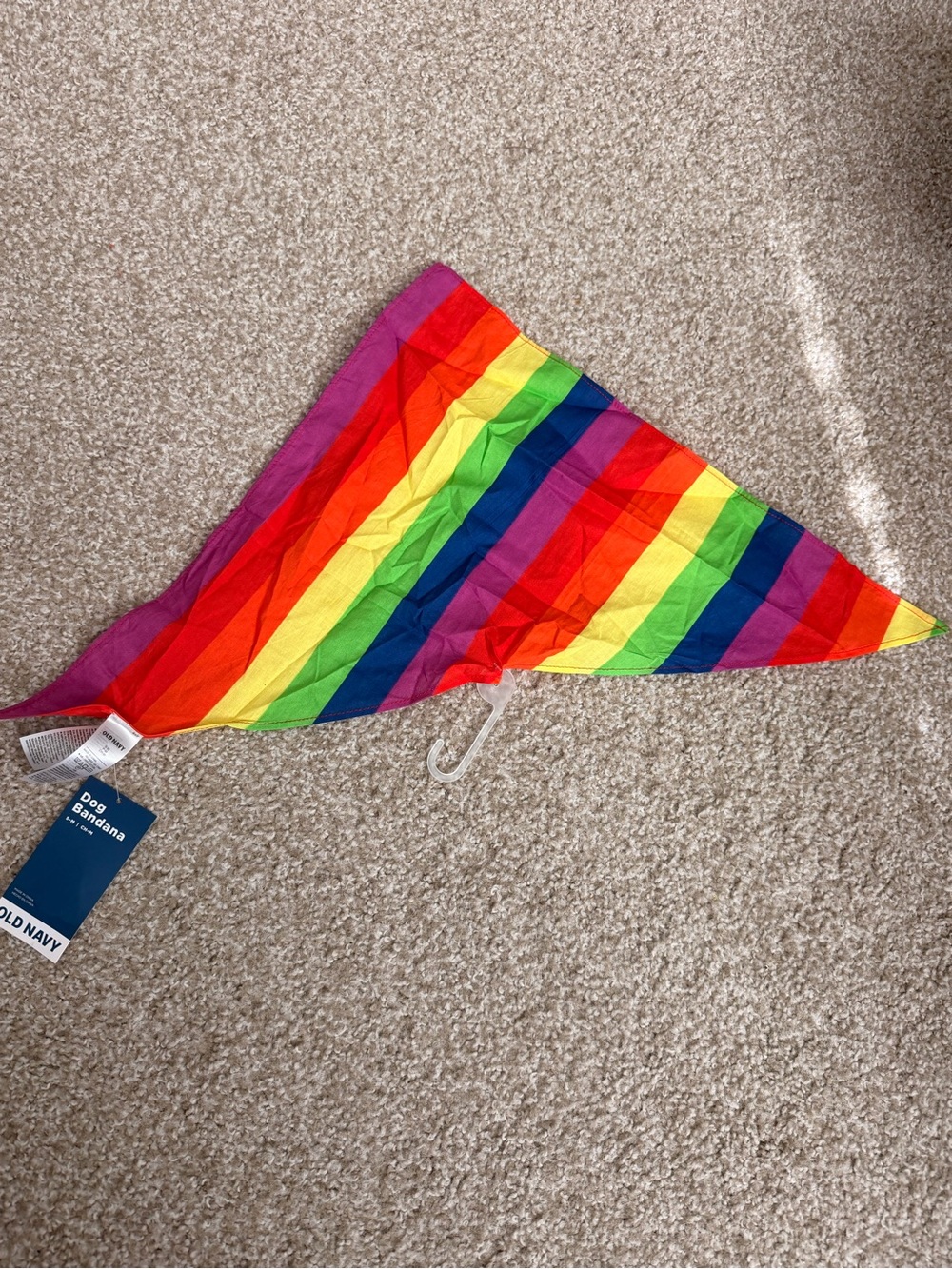 Old Navy Rainbow Stripe Pet Bandana — Multicolor